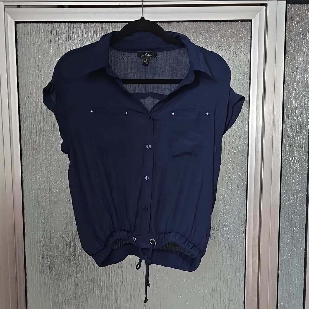 H&M Deep Blue Button-Down Shirt